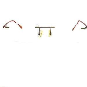 Morel Lightec 7775L GR 004 Eyeglasses Frames Rimless Red H19479‎